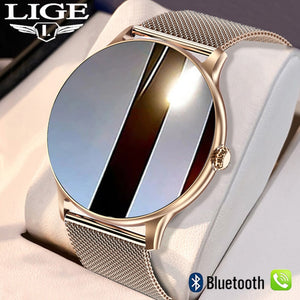 LIGE Ladies Smart Watch Bluetooth Call Watch Sport Fitness Heart Rate Monitor Blood Oxygen Lady Smartwatch For Women IOS Android