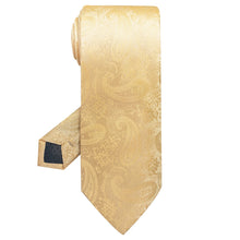 Load image into Gallery viewer, 100% Silk Brand Gold Ties Men Great Quality Silk 8 cm Necktie Formal Clothing Men&#39;s Gravatas Fit Holiday Party Workplace
