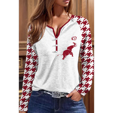 Load image into Gallery viewer, Autumn and Winter Thin Houndstooth Stylish Easiest for Match Long Sleeves T-shirt
