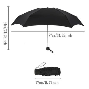 Mini Pocket Folding Umbrella Rain Small Fashion Women Men Parasol Girls Anti-UV Waterproof Windproof Portable Travel Umbrella