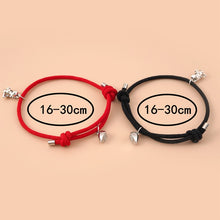 Load image into Gallery viewer, Cute Three-dimensional Small Dinosaur Pendant Love Magnetic Buckle Love Couple Bracelet Jewelry Set
