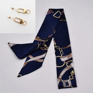 Silk Scarf Straps Scarf Glasses Chain For Women Fashion Bohemia Colorful Printing Mask  Sunglsses Lanyard Jewelry Accessories