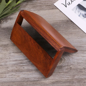 Wooden Credit Card Holder Protector Men Women Wallet Cards Storage for Case