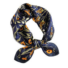 Load image into Gallery viewer, 53cm Women Pure Silk Scarf Square Neck Kerchief Bandana Female Floral Hairbands Luxury Small Real Silk Satin Scarves
