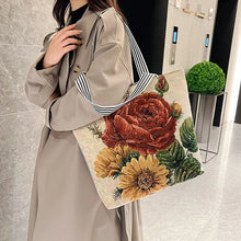 Load image into Gallery viewer, Custom  New Gold Silk Cloth Bag Foreign Trade Fashion Shoulder Bag Women&#39;s Bag Cute Shopping Bag Cross-Border Supply Artistic Ca
