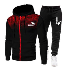 Load image into Gallery viewer, Men&#39;s Football Sets Zipper Hoodie+Pants Two Pieces Casual Tracksuit Male Sportswear Gym Brand Clothing Sweat Suit
