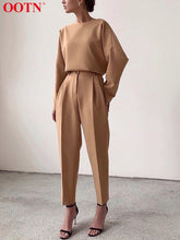 Load image into Gallery viewer, OOTN Office Lady High Waist Khaki Pants Women 2023 Autumn Fashion Casual Trousers Zipper Pocket Solid Female Brown Pencil Pants
