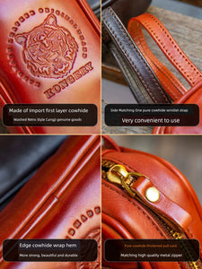 Kongery Fairy Male Leather Phone Bag