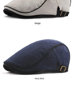 Men Women Cotton Flat Cap Summer Scally Ivy Gatsby Newsboy Beret Driver Cabbie Hunting Hat