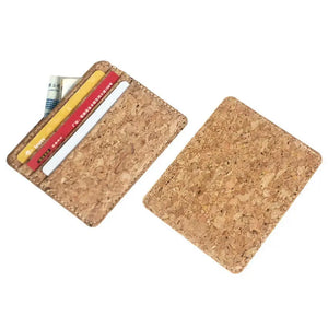 New Style Natural Cork Card Holder Credit Card Case ID Thin And Light Men's Universal Business Card Case Clip Wallet Wholesale