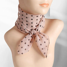 Load image into Gallery viewer, Women Fashion Chiffon polka Dot Scarf Thin Breathable Lightweight Lady Head Neck Square Scarf Ties Bands Neckerchief Shawls
