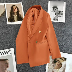 Office Blazers For Women 2023 Casual Fashion Long Sleeve New White Black Single Button Jackets Coats Blazer