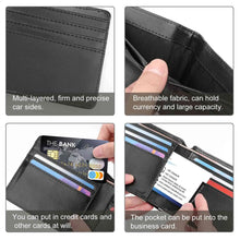 Load image into Gallery viewer, The Badgers Of Autumn Wood Leather Wallet Men Classic Black Purse Credit Card Holder Fashion Men&#39;s Wallet Pictures Of Badgers
