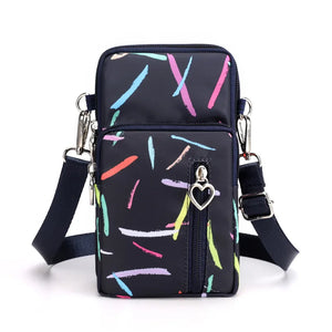 2023 Canvas Handbag Mobile Phone Bag Women's Messenger Bag All-match Mini Small Crossbody Bag Hanging Neck Coin Purse Bag