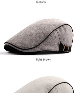 Men Women Cotton Flat Cap Summer Scally Ivy Gatsby Newsboy Beret Driver Cabbie Hunting Hat