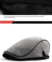 Load image into Gallery viewer, Men Women Cotton Flat Cap Summer Scally Ivy Gatsby Newsboy Beret Driver Cabbie Hunting Hat
