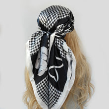 Load image into Gallery viewer, 90*90cm muffler Fashion Silk Scarf Lady Outdoor Print Luxury Neck Hair Decorate Headband Scarf Outdoor Small Kerchief Soft Wrap
