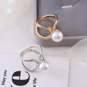 Curved Cross Brooches Imitation Pearl Silk Scarf Buckle Brooch Women Shawl Ring Clip Scarves Fastener Fashion Jewelry Gifts