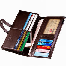 Load image into Gallery viewer, Men&#39;s Long Type Buckle Business Korean Version Genuine Goods Wallet
