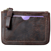 Load image into Gallery viewer, Original Retro First Layer Cowhide Practical Classic Card Bag
