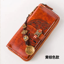 Load image into Gallery viewer, Aipiyi Men&#39;s Jiugong Snow Lion Wallet Zipper Handbag
