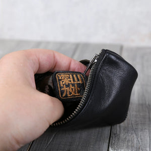 Shenshanjiuzi Original Design First Layer Cowhide Wallet