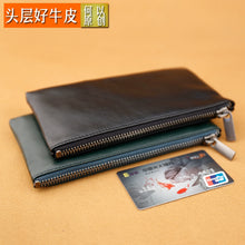 Load image into Gallery viewer, Men&#39;s First Layer Cowhide Simple and Elegant Couple Wallet
