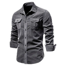 Load image into Gallery viewer, Men&#39;s Business Casual Corduroy Shirt
