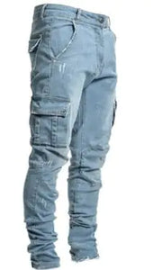 Men's Side Pockets Skinny Jeans