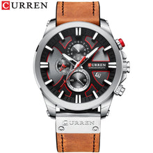 Load image into Gallery viewer, CURREN Watch Chronograph Sport Mens Watches Quartz Clock Leather Male Wristwatch Relogio Masculino Fashion Gift for Men
