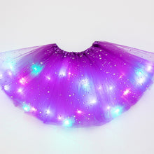 Load image into Gallery viewer, LED Glowing Light Kids Girls Princess Tutu skirts Children Cloth Wedding Party Dancing miniskirt Costume cosplay led clothing
