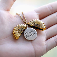 Load image into Gallery viewer, You Are My Sunshine Necklaces For Women Men Lover Gold Color Sunflower Necklace Pendant Jewelry Birthday Gift For Girlfriend Mom
