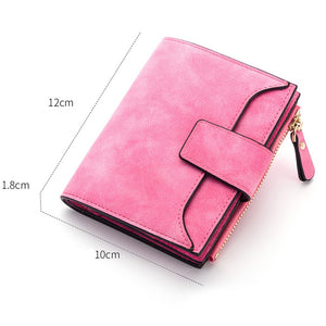 2022 Fashion Women Wallets Free Name Engraving New Small Wallets Zipper PU Leather Quality Female Purse Card Holder Wallet