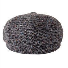 Load image into Gallery viewer, BOTVELA Multi Color Dot Herringbone Wool Tweed Newsboy Cap Men Women Hat with Soft Lining Driver Cap 005
