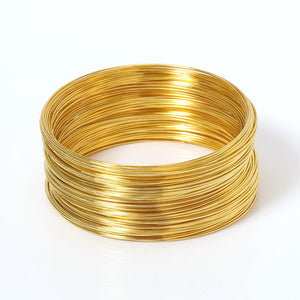 100 Loops Memory Beading Steel Wire Loop Circle 55/60/115mm for Beading Bangle Bracelet Making DIY Jewelry Making Wholesale