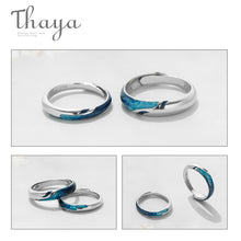 Load image into Gallery viewer, Thaya Original Design S925 Sterling Silver Ring For Couple Emerald Luxury Ring Romantic Fine Jewelry Ring for Women Elegant Gift

