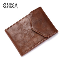 Load image into Gallery viewer, CUIKCA Fashion RFID Wallet Women Men Mini Ultrathin Leather Wallet Slim Wallet Coins Purse Credit ID &amp; Card Holders Card Cases
