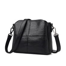 Load image into Gallery viewer, Three-Layer Soft Leather Women&#39;s Summer Shoulder Bag Casual Bucket

