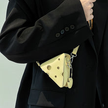 Load image into Gallery viewer, Original Niche Mini Hole Cheese Triangle Crossbody Bag
