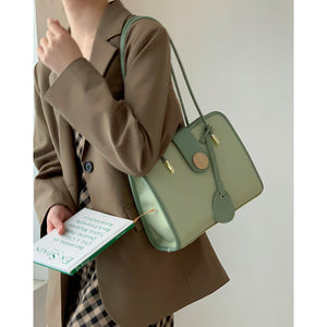 Women's Ins Versatile Contrast Color Shoulder Bag Underarm Bag