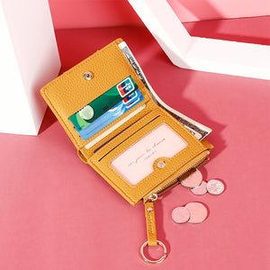 Female Ultra-Thin Multi-Card-Slot Student Folding Wallet Small Wallet