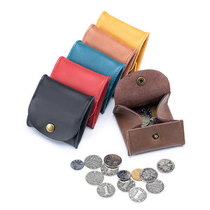 Genuine Leather Made Korean Mini Large Capacity Purse Coin Bag