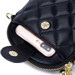 Genuine Leather Vertical Fashionable Large-Capacity Storage Phone Bag