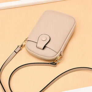 Fall/Winter Crossbody Casual Soft Leather Vertical Mobile Phone Bag