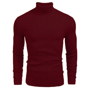 Foreign Trade Men's High Collar European and American Long Sleeve Pullover Sweater