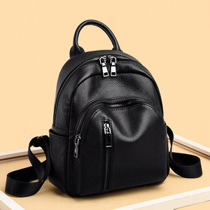 Women's Elegant Simple All-Match Leather Backpack