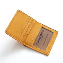 Load image into Gallery viewer, Handmade Retro Vertical Women &#39;S Leather Lettering Wallet
