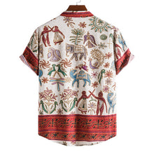 Load image into Gallery viewer, PL48 Casual Short-Sleeved Ethnic Print Shirt Summer Wear
