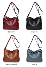 Load image into Gallery viewer, Soft Leather Multi-Layer Elderly Mother Autumn and Winter Generous Crossbody Bag
