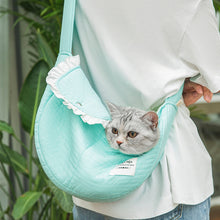 Load image into Gallery viewer, Cat Bag Portable Spring Dog Bag Pet Backpack Canvas Shoulder Cat Bag Cross-body Go out Cat Dog Supplies

